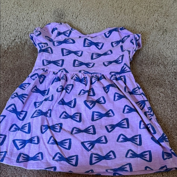 Circo Purple Dress with Navy Bow Print - Picture 3 of 3